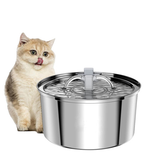 Norbi Automatic Pet Water Fountain Stainless Steel Cat Dog Water